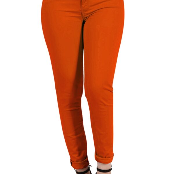 Orange Ladies Chino Pant