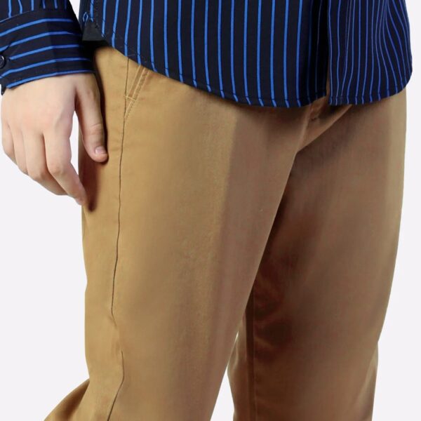 Camel Brown Cotton Pant