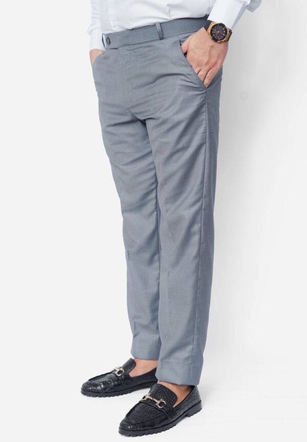 Grey Plain Executive Formal Dress Pant - Image 4